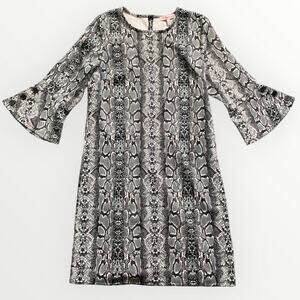 Harlow & Rose Snake Print Dress Women’s Large Green/ Black